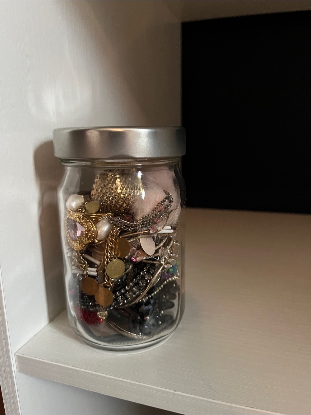 Mystery jar of jewelry